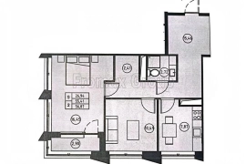 2-к. квартира, 56,4 м², 5/5 эт.